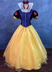 Customized Deep Blue And Yellow Women Princess Cosplay Dress Halloween Costume Customized Deep Blue And Yellow Women Princess Cosplay Dress Halloween Costume